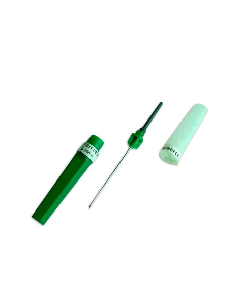 Kan alma iğnesi. 0,8*38 mm ( 21G x 1½ ) Yeşil 100 lü ürün görseli 1