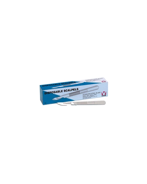 Kruuse-Vet Disposable Plastik Saplı Bistüri No:23 (10'lu Paket) ürün görseli 1