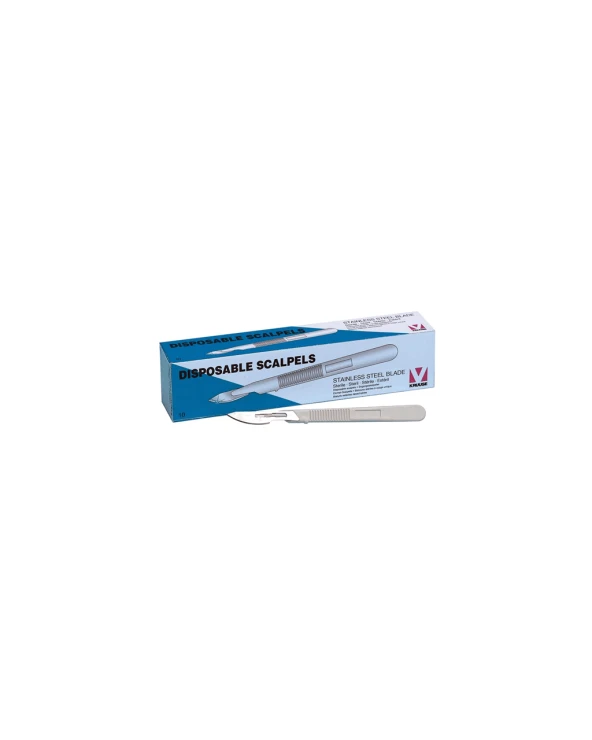 Kruuse-Vet Disposable Plastik Saplı Bistüri No:22 (10'lu Paket) ürün görseli 1