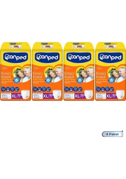 Canped Emici Külot Hasta Bezi Extra Büyük Boy XL 120 ADET ürün görseli 1