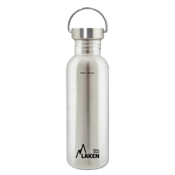 Laken 18/8 Çelik Basic Tek Cidar Şişe 0,75L Çelik LKBSH75 ürün görseli 1