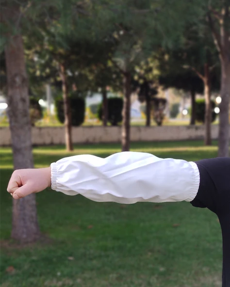 Çift Sağımcı Kolluğu Beyaz ürün görseli 1