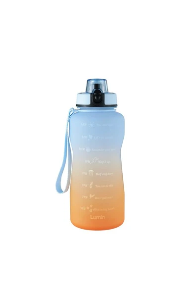 Lumin Flask Su Matarası 1,5 Litre Motivasyon Matarası Bpa Free Su Şişesi Suluk Water Bottle ürün görseli 1