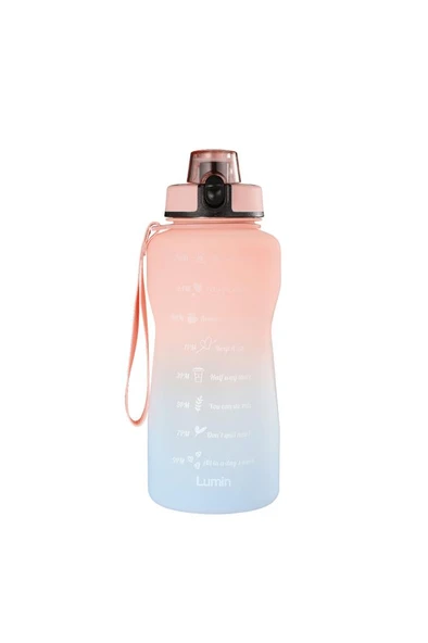 Lumin Flask Su Matarası 1,5 lt Motivasyon Matarası Bpa Free Su Şişesi Suluk Water Bottle ürün görseli 1