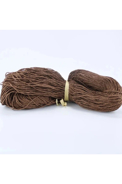 KahveRenk Renk Çile Kağıt İp Çanta Ipi Supla Ipi  No:43 - (550-600 gr) ürün görseli 1