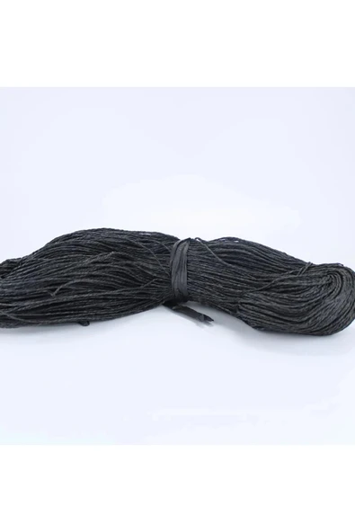Siyah Renk Çile Kağıt İp Çanta Ipi Supla Ipi  No:12 - (550-600 gr) ürün görseli 1