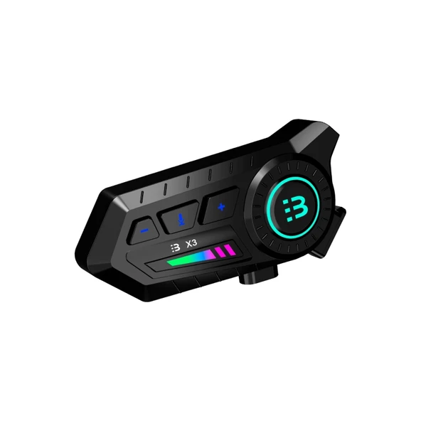 X3 Motor Kask Kulaklık Rgb Modlu Su Geçirmez 5.3 Bluetooth Intercom ürün görseli 1