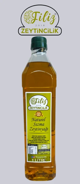 FİLİZ ZEYTİNCİLİK NATUREL SIZMA ZEYTİNYAĞI 1 LİTRE ürün görseli 1