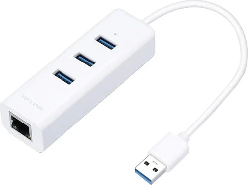 TP-LINK UE330 USB 3.0 3 Port Hub Ve Gigabit Ethernet Adaptör 2'si 1 Arada USB Adaptör ürün görseli 1