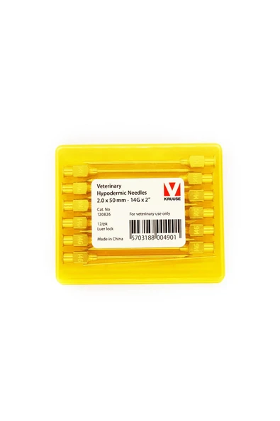 KRUUSE-VET Enjektör İğnesi (14Gx2) 2.0 x 50 mm (12 Adet) ürün görseli 1
