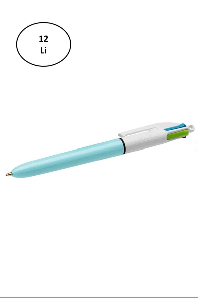 Bic Tükenmez Kalem Fun Mekanizmalı 4 Renk 12'li ürün görseli 1