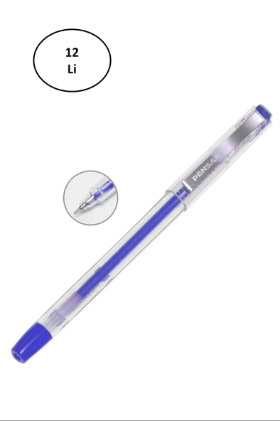Pensan 6405 My-Kıng Jel Metal Klips Kalem Mavi 0,5 12'li ürün görseli 1