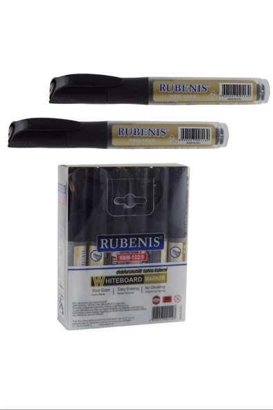 Rubenis Tahta Kalemi Kartuşlu Siyah ( 12 Li Paket) Rbm-102/S ürün görseli 1