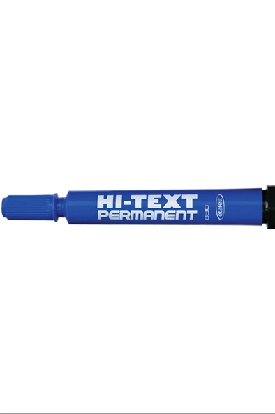 Hi-Text 830PBM Permanent Marker Yuvarlak Uç Mavi 12 Li Kutu ürün görseli 1