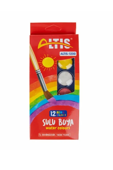 Altis Sulu Boya Küçük Boy 12 Renk ürün görseli 1