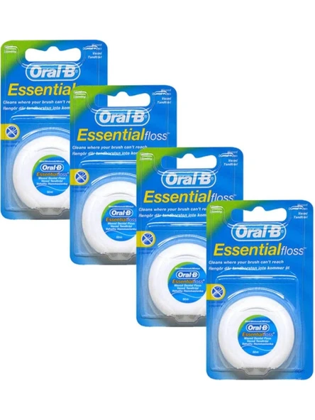 Oral-B Oral B Essential Floss Mint Naneli 50 Metre 4 Adet Diş Ipi ürün görseli 1