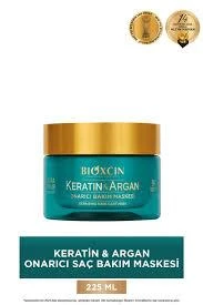 Bioxcin Keratin & Argan Onarıcı Bakım Maskesi 225 ml ürün görseli 1