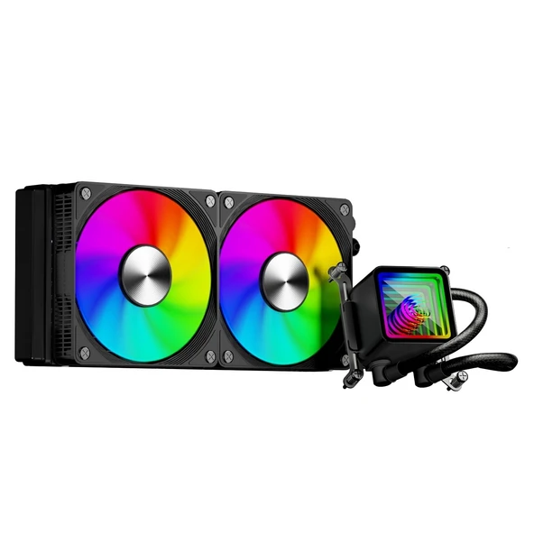 IROMX BTL-24SSF 240MM LGA1700/AM5 SOKET SIVI SOGUTMALI CPU FAN RGB ürün görseli 1