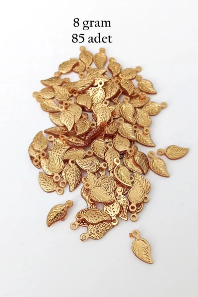 Oya Abiye Bileklik Kolye Pleksi Metalik Plastik Pul Altın Renk 8 gram 85 adet - BNC486 ürün görseli 1