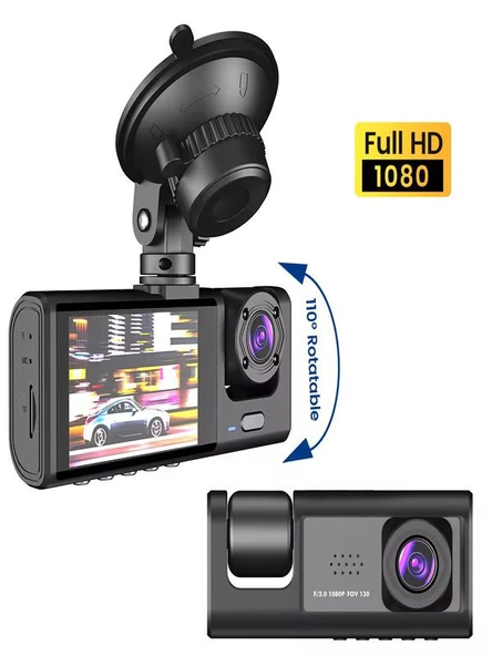 WiFi 1080P HD 2 İnç Süper Ekranlı Araç Kamerası 150mAh Araba Güvenlik Kamerası ürün görseli 1
