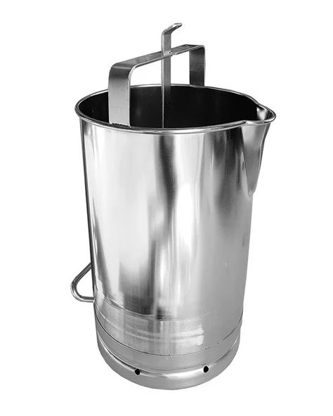20 Litre Süt Ölçer Kovası Krom (Ölçek) - Resim 2