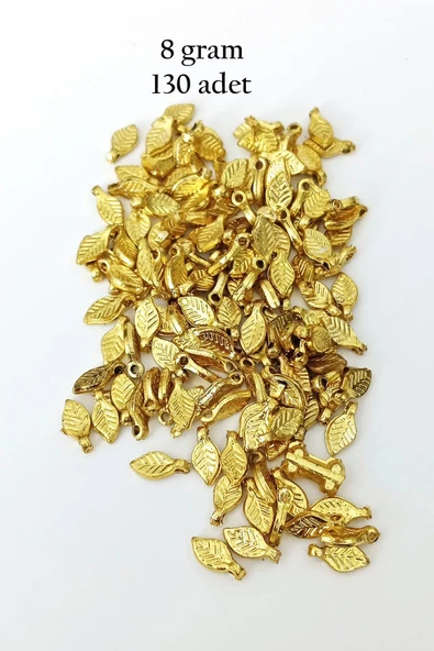 Oya Abiye Bileklik Kolye Pleksi Metalik Plastik Pul Altın Renk 8 gram 130 adet - BNC475 ürün görseli 1
