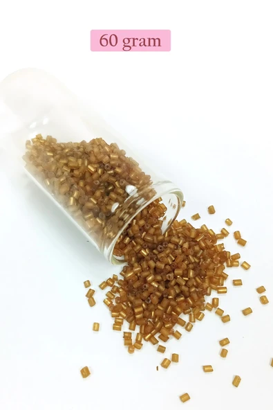 Kesme Cam Boncuk 2mm - 60 Gram - Şeffaf Kahverengi - BNC354 ürün görseli 1