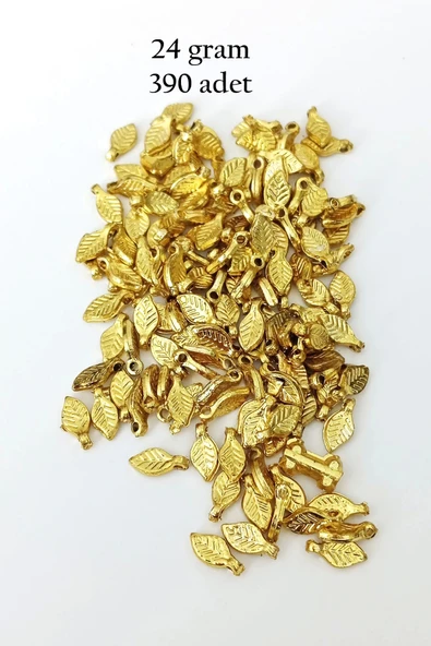 Oya Abiye Bileklik Kolye Pleksi Metalik Plastik Pul Altın Renk 24 gram 390 adet - BNC535 ürün görseli 1