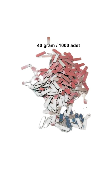 Koyu Pembe 15 x 5 mm Dantel Oya Yazma Halhal Abiye Lazer Kesim Pul 1000 adet / 40 gram ürün görseli 1