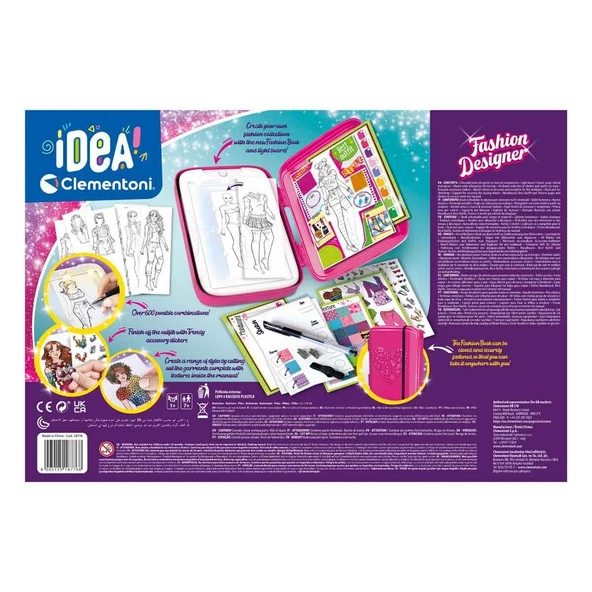 Clementoni Idea Moda Tasarımcısı Aktivite Seti - Resim 7