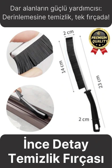 Çok Amaçlı Dayanıklı Pratik Banyo Mutfak Lavabo Ocak Derz Arası İnce Detay Temizlik Fırçası 1 Adet ürün görseli 1