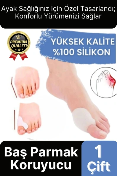 Yüksek Kalite Yumuşak Halluks Valgus Makaralı Bunyon Silikon Ayak Başparmak Kemik Koruyucu 1 Çift ürün görseli 1