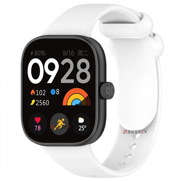 Xiaomi Redmi Watch 4 Uyumlu Purelux Soft Yumuşak Silikon Kordon  Beyaz ürün görseli 1