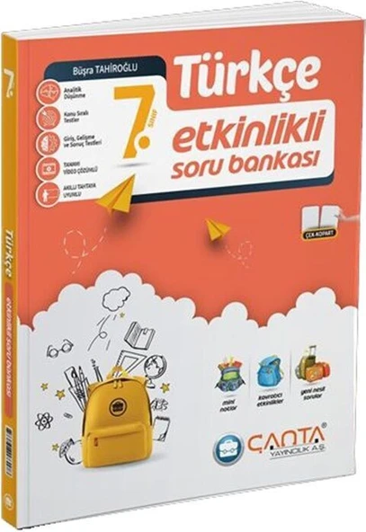 7. Sınıf Türkçe Etkinlikli Kazanım Soru Bankası Çanta Yayınları ürün görseli 1