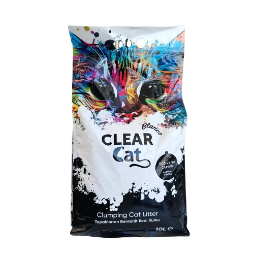 CLEARCAT BLANCO AKTİF KARBON BENTONİT KEDİ KUMU 10 LT ürün görseli 1
