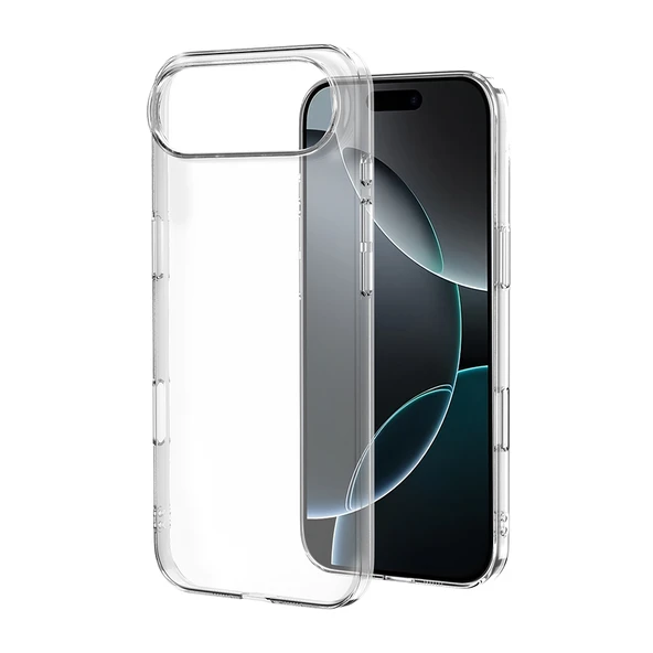 iPhone 17 Air Kılıf Sert Pürüzsüz Şeffaf Droga Kapak ürün görseli 1