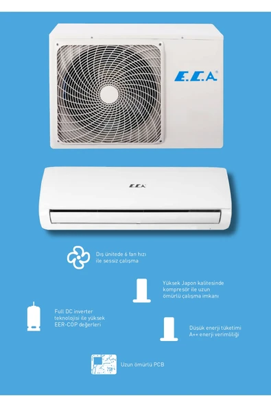 Eca Ecotech 24 000 Btu R32 Inverter Klima ürün görseli 1