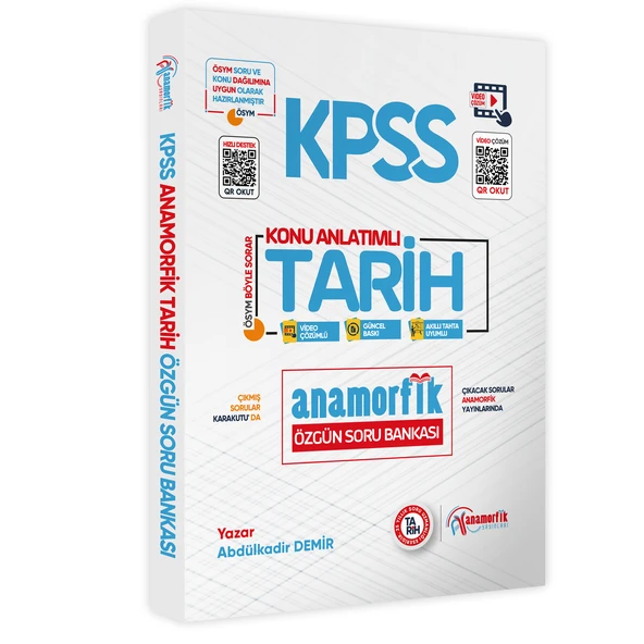 KPSS Anamorfik TARİH Konu Anlatımlı Dijital Çözümlü Soru Bankası ürün görseli 1
