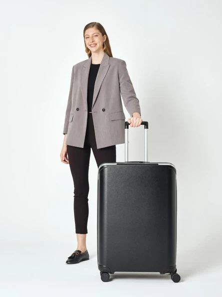 Pierre Cardin Trolley Valiz Siyah Büyük Boy 04PC7009-01-SY ürün görseli 1