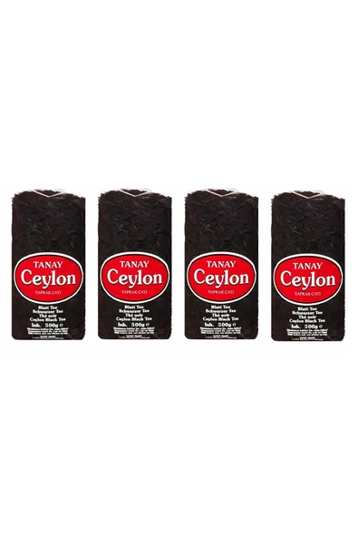 Tanay Ceylon Ithal Yaprak Seylan Çayı Kaçak Çay 4 adet 500 gr ürün görseli 1