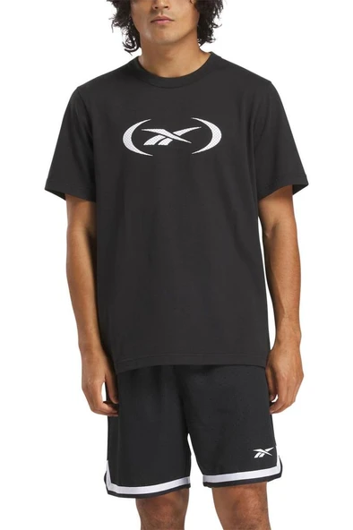 Reebok BASKETBALL T-SHIRT 100214159 Erkek Tişört Siyah S-XXL ürün görseli 1