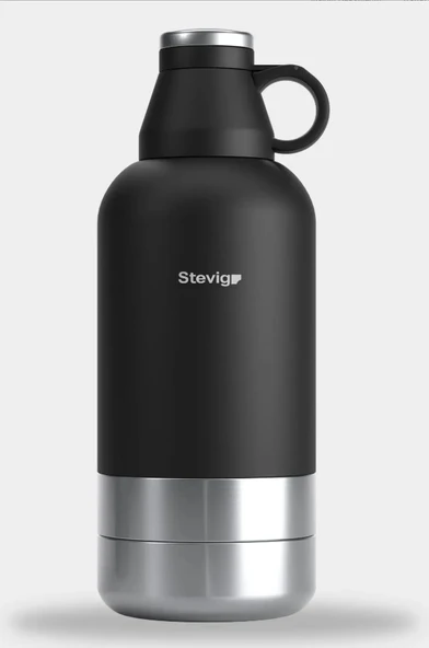 Stevig ST-212 4 Multi-Cup Çelik Termos 1.9LT Black - Resim 5