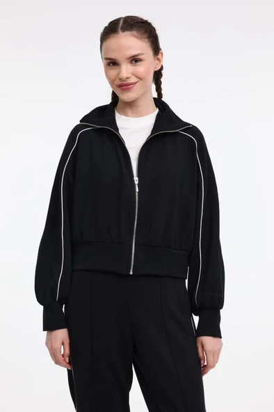 Lumberjack WL ANDRA 18MS426 5FX 101940861 Kadın Eşofman Üstü Siyah XS-XL ürün görseli 1