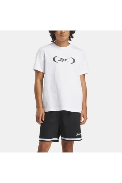 Reebok BASKETBALL T-SHIRT 100214157 Erkek Tişört Beyaz S-XXL ürün görseli 1