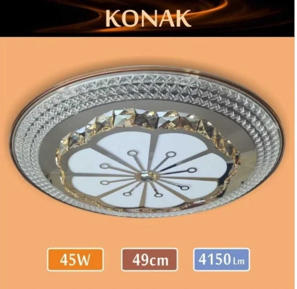 Sıva Üstü Led Panel 45W 49 cm çapında Model Konak  led avize ürün görseli 1