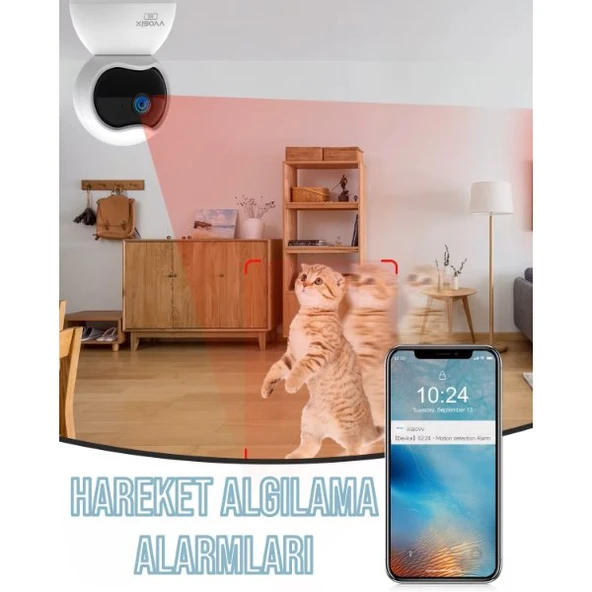 Çift Taraflı Ses Özellikli Wi-Fi Kamera - Resim 3