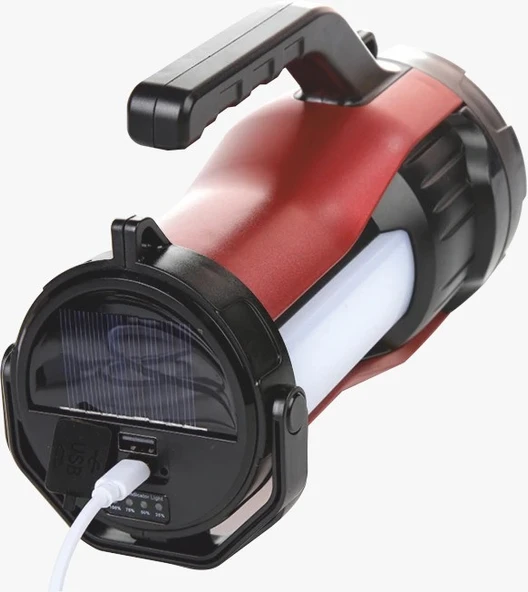 Helios HS 4021 6V 60W Solar El Feneri USB Girişli IP65 ürün görseli 1