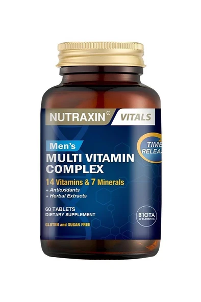 Nutraxin Mens Multivitamin Complex 60 Tablet ürün görseli 1