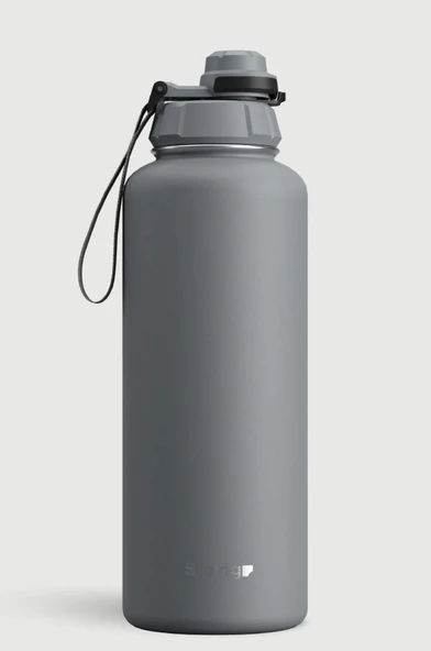 Stevig ST-253 1 Hand Leak-Proof Sızdırmaz Çelik Termos 1500ML Grey ürün görseli 1