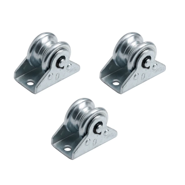 Muhafazalı Metal Ray Makara 30 mm Sürgülü Kapı Raylı Sistem Dayanıklı Galvanizli Tekerlek Mekanizma ürün görseli 1